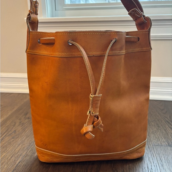 Frye Handbags - Vintage 1970s Frye Campus Vintage Sunrise Drawstring Bag.
